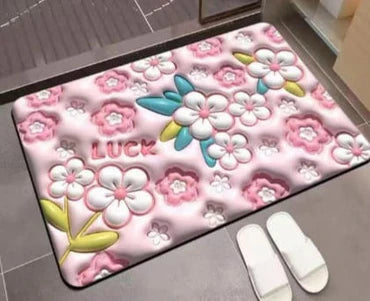 🛁 3D Absorbent Bath Mats – 2 Piece Set