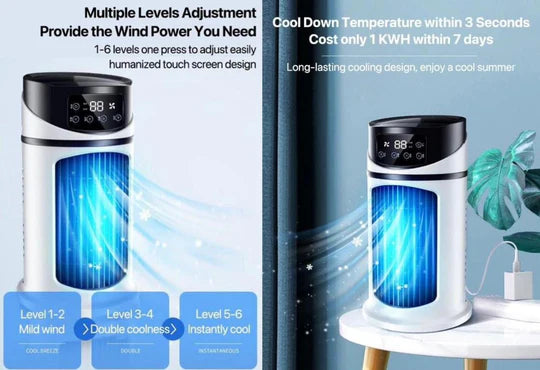 ❄️ Mini Air Cooler with Touch Screen