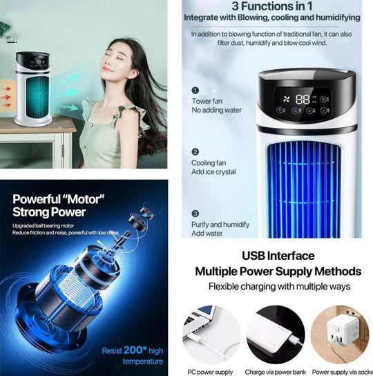 ❄️ Mini Air Cooler with Touch Screen