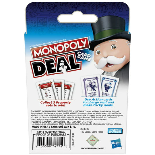 🔵 Monopoly Deal Blue Card Game