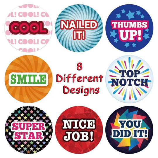 🌸 Roll of 500 Decorative Stickers