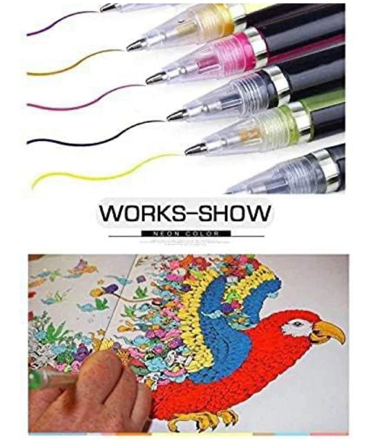 🌈✨ Neon Color Pen Set – 12 Pieces