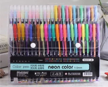 🖊️✨ 48-Piece Gel Ink Pen Set – For Creative Minds &amp; Smooth Writers! 🎨📚