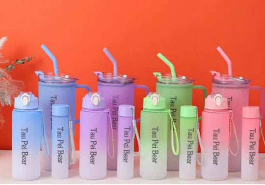 🌸 Pastel Bottle Set – 3 Piece