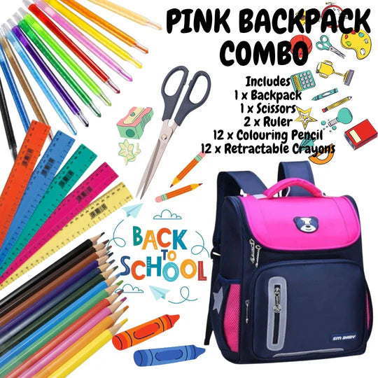 🎒✏️ Backpack & Stationery Combo