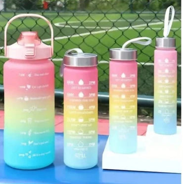 💧 Motivational Water Bottle Set – Hydrate, Motivate, Elevate!