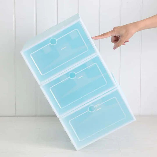 🧳 Plastic Storage Boxes – 6 Piece Set