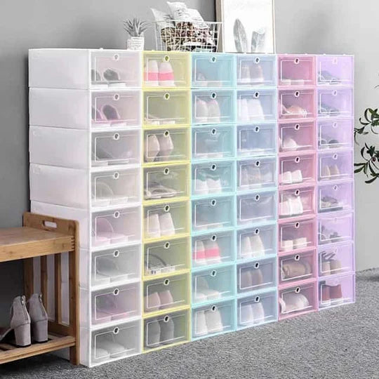 🧳 Plastic Storage Boxes – 6 Piece Set