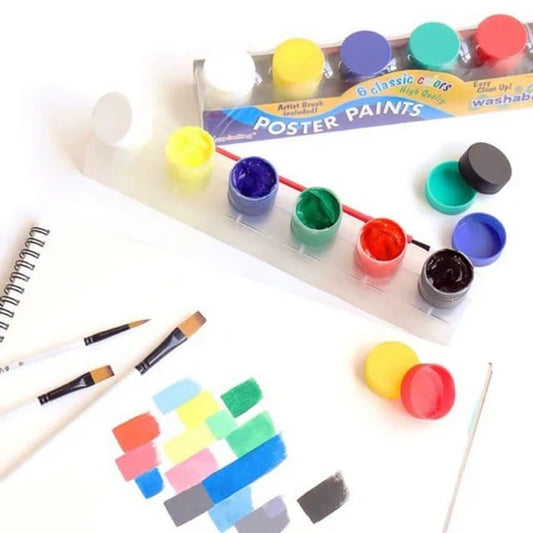 🎨✨ Poster Paint Set – 6 Vibrant Colours