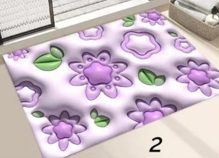 🛁 3D Absorbent Bath Mats – 2 Piece Set