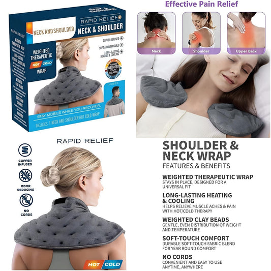 🌿 Rapid Relief Neck & Shoulder Wrap 💆‍♀️