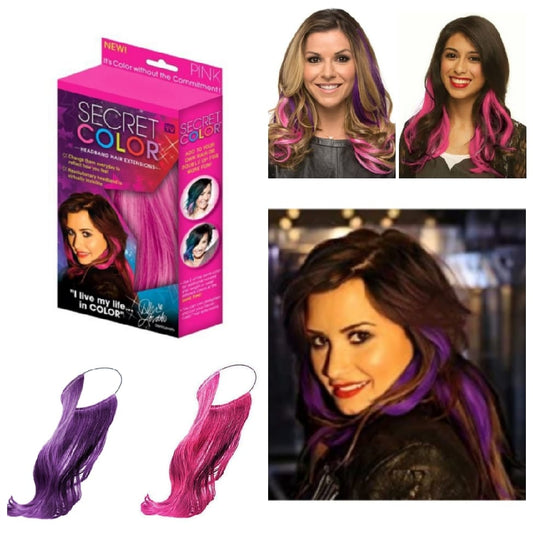 ✨ Secret Color Headband Hair Extensions – Set of 2 ✨