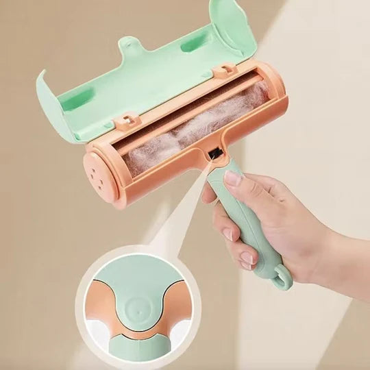🐾 Self-Cleaning Electrostatic Hair Removal Brush