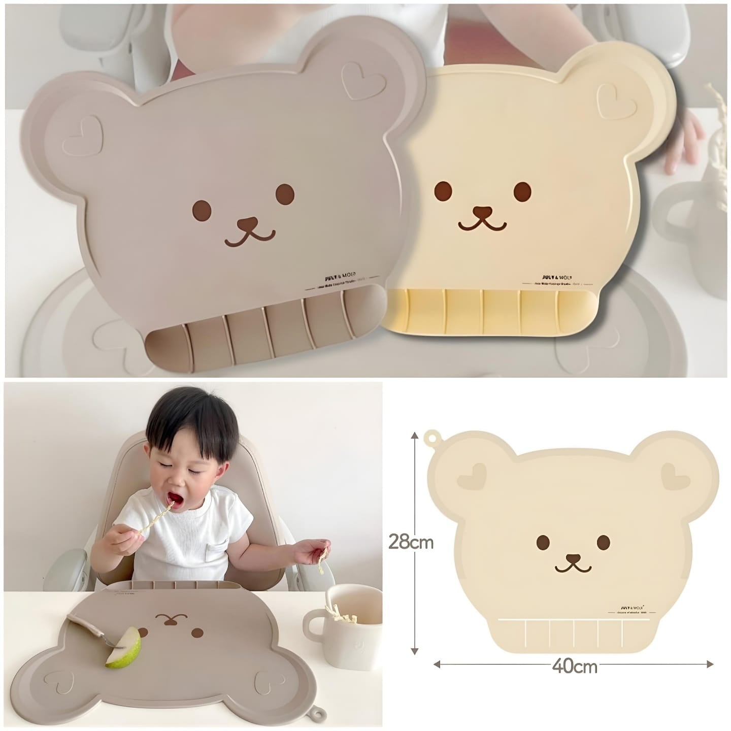 🐻 Silicone Kids Placemat