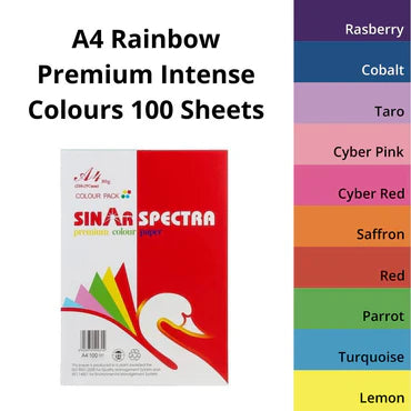 🌈 A4 Rainbow Premium Paper Pack – 100 Sheets of Colourful Creativity!