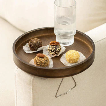 🛋️ Sofa Armrest Clip Table Tray