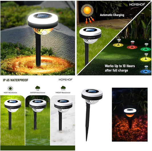 🌞 Solar Patterned Lawn Light