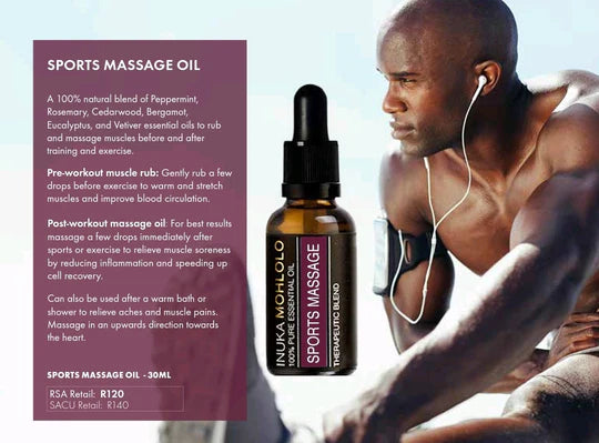 💆‍♂️ Sports Massage Oil – Natural Relief for Active Muscles 🌿