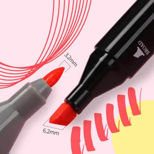🎨 80 Permanent Colour Markers – Dual Tip | Bold & Brilliant Creativity
