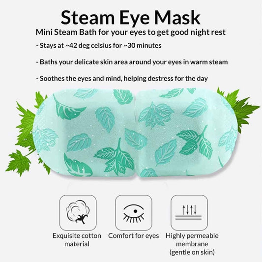 😌 Steam Compress Eye Masks – Relax & Refresh Tired Eyes!