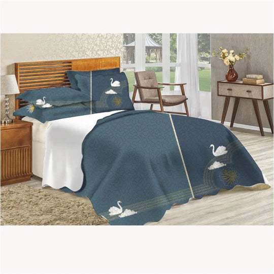 🌿 5-Piece 100% Cotton Quilt Set