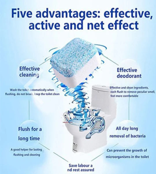 🚽 Toilet Bowl Cleaning Tablets – Pack of 12