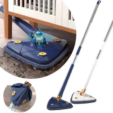 🧼✨ 360° Rotatable Triangular Mop