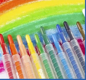 🖍️ Twist Crayons – 12 Bright &amp; Bold Colours!