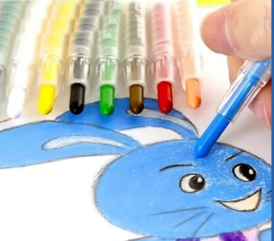 🖍️ Twist Crayons – 12 Bright &amp; Bold Colours!
