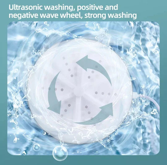 🌀👕 Ultra Sonic Turbine Mini Washing Machine