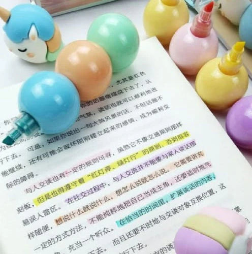 🦄✨ Unicorn Head Highlighters – Add Magic to Your Stationery!