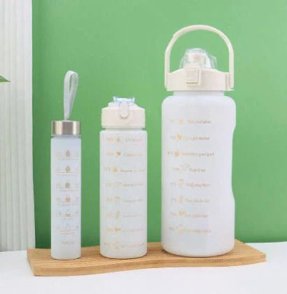 🥤💖 3-Piece Motivational Water Bottles