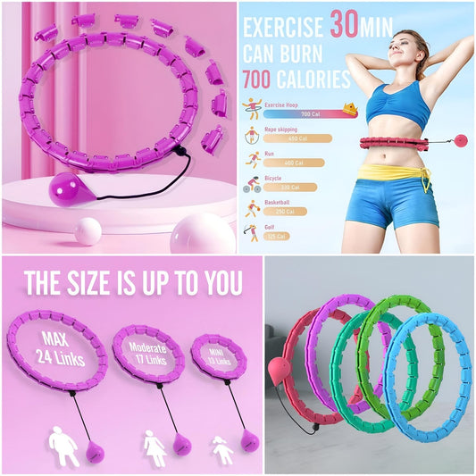 🏋️‍♀️ Weighted Hula Hoop – Fun Fitness at Home! 🌟