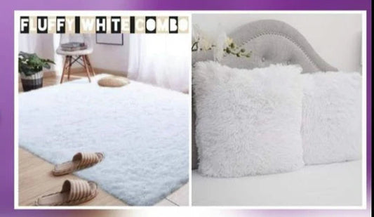 🛋️ 3-Piece Carpet & Cushion Combo