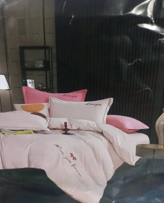 🌟 Queen Duvet Cover Set – 4 Piece