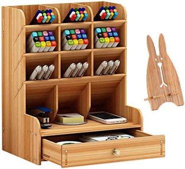 📱🗄️ Wooden Stationery & Phone Organiser – Declutter in Style! ✨