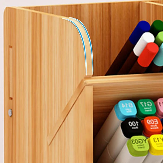 📱🗄️ Wooden Stationery & Phone Organiser – Declutter in Style! ✨
