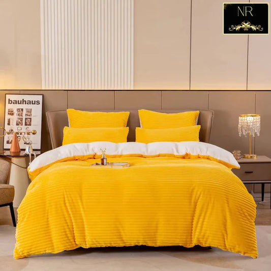 ❄️ Sherpa Wool Comforter Set – 5 Piece