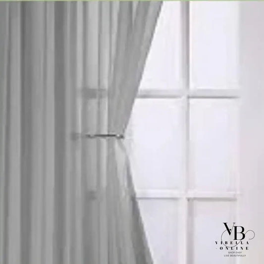 Taped Unlined Curtain – 3.5m (W) x 2.4m (H) Grey